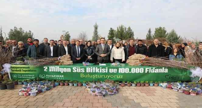 Diyarbakır Kayapınar Belediyesi 36 bin fidan dağıttı
