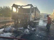 SEYİR HALİNDEYKEN ALEV ALAN SÜT TANKERİ KULLANILAMAZ HALE GELDİ