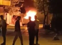 TOFAŞ ALEV TOPUNA DÖNDÜ, VATANDAŞLAR YANGINI FİLM İZLER GİBİ İZLEDİ