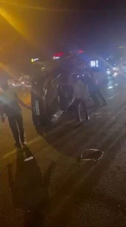 DİYARBAKIR’DA OTOMOBİL TAKLA ATTI: 1 YARALI