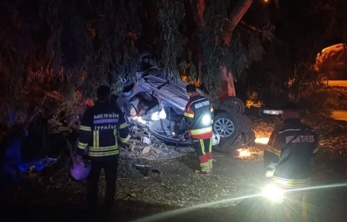 OTOMOBİL TAKLA ATTI: 1 ÖLÜ 3 YARALI