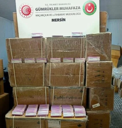 MERSİN LİMANI’NDA 280 BİN SENTETİK HAP ELE GEÇİRİLDİ