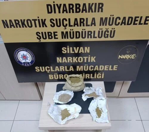 SİLVAN'DA UYUŞTURUCU OPERASYONU: 2 TUTUKLAMA
