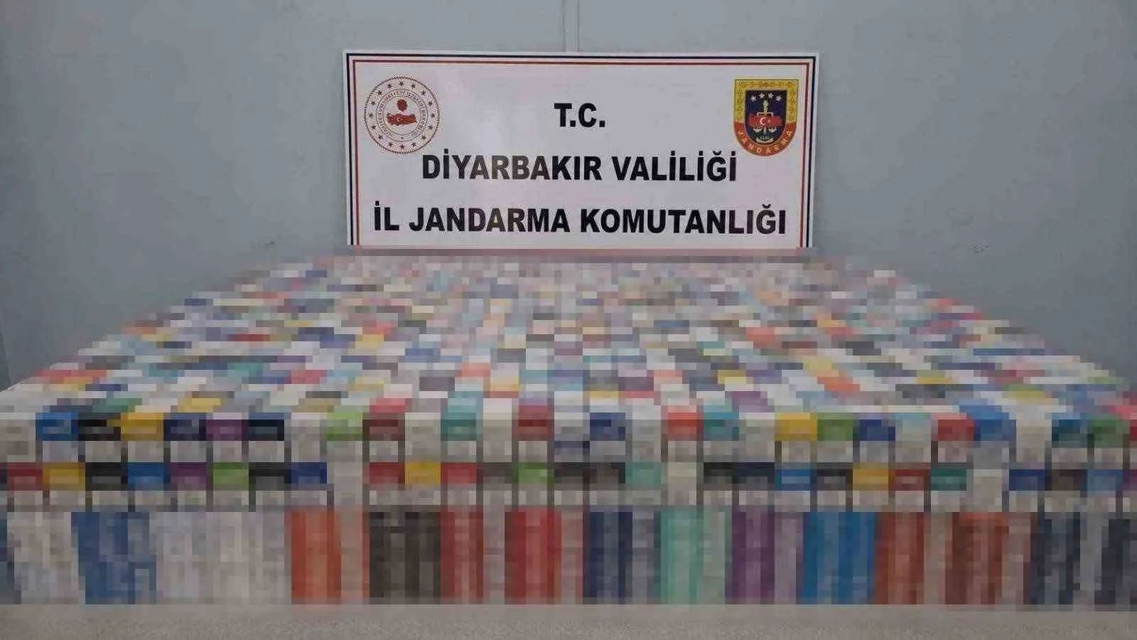 Diyarbakır’da 40 bin paket kaçak sigara ele geçirildi