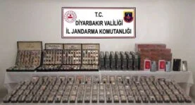 DİYARBAKIR'DA ÇOK SAYIDA GÜMRÜK KAÇAĞI ÜRÜN ELE GEÇİRİLDİ