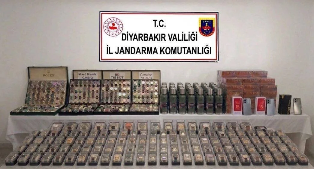 Diyarbakır’da çok sayıda gümrük kaçağı ürün ele geçirildi