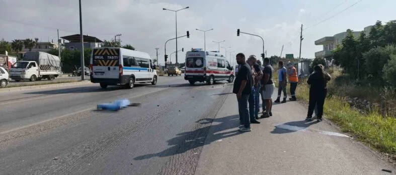 Mersin’de trafik kazası: 1 ölü, 1 yaralı