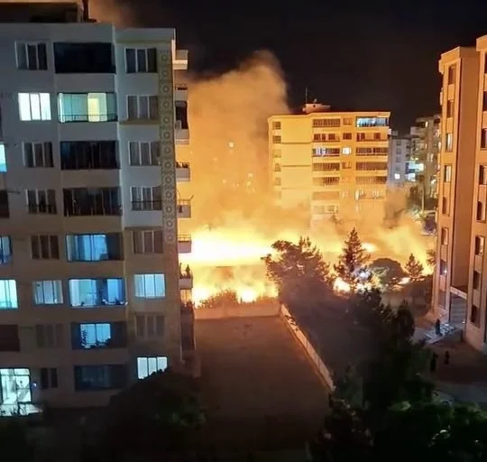 Korkutan yangın, Geceyi gündüze çevirDi