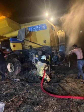 BİÇERDÖVERDE ÇIKAN YANGIN İTFAİYE EKİPLERİNCE SÖNDÜRÜLDÜ