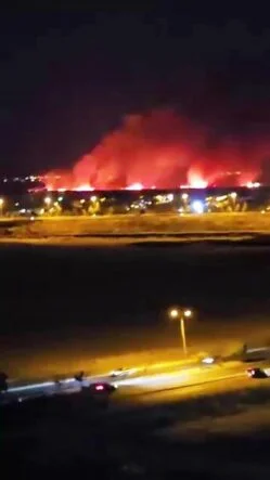 DİYARBAKIR’DA KORKUTAN YANGIN
