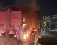 AŞIRI YÜKLENME, TRAFOYU ALEVLERE TESLİM ETTİ
