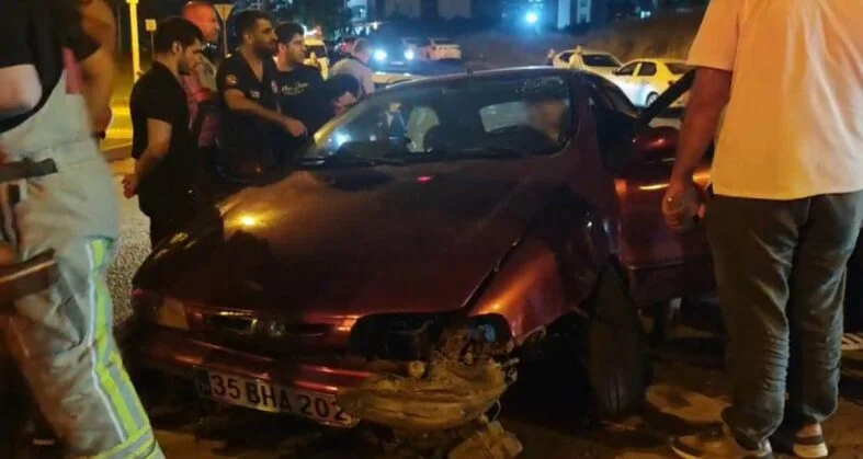Küfürbaz sürücü kaza sonrası tereciye tere satmaya kalktı