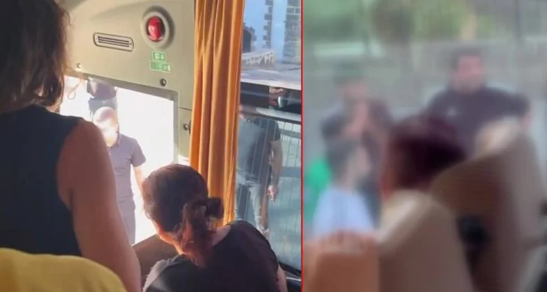 Sağlık personelini taşıyan otobüsün önünü kesip camlarını yumrukladılar
