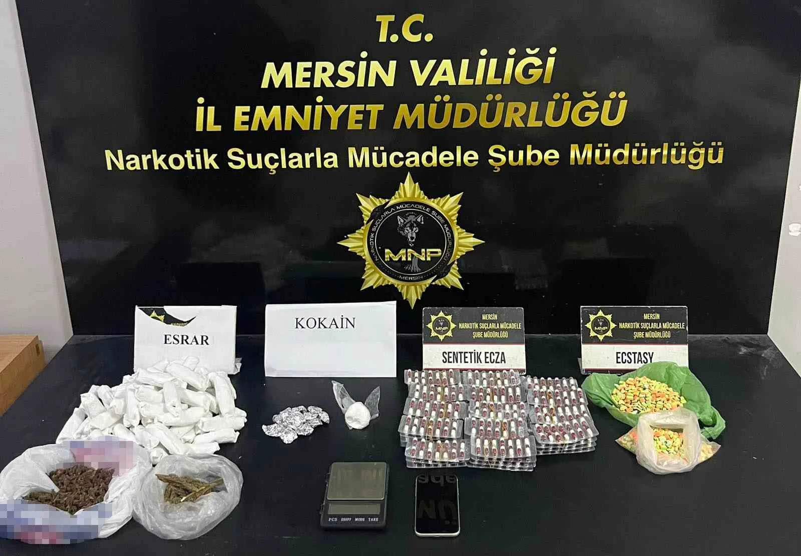 Mersin’de uyuşturucu operasyonları: 5 tutuklama