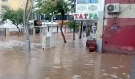 SİLVAN'DA SAĞANAK VE DOLU TAŞKINLARA NEDEN OLDU